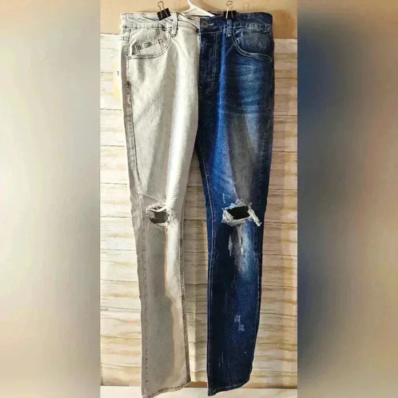 KDNK Other - KDNK stretch half light half dark jeans size 32/32